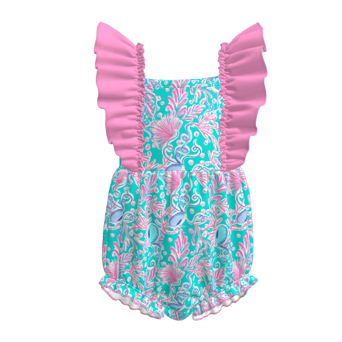 (Pre Order)Sisters Spring and Summer Bow Print Dress&Romper