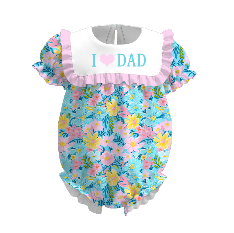(Pre Order)Sisters Summer I♥DAD Embroidery Dress&Romper