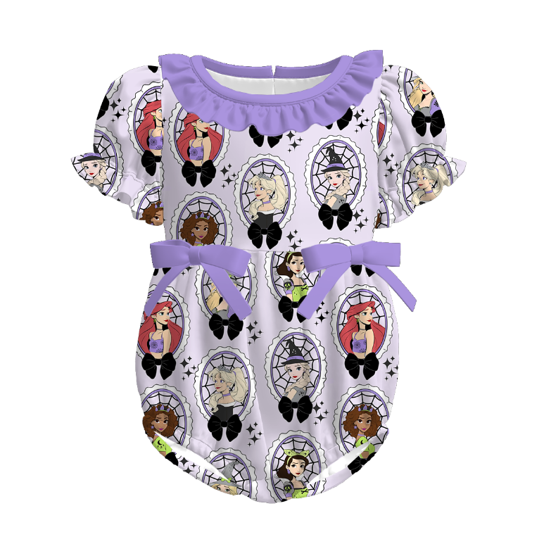 (Pre Order)Family Halloween Cartoon Print Dress,Set,Pajamas&Romper