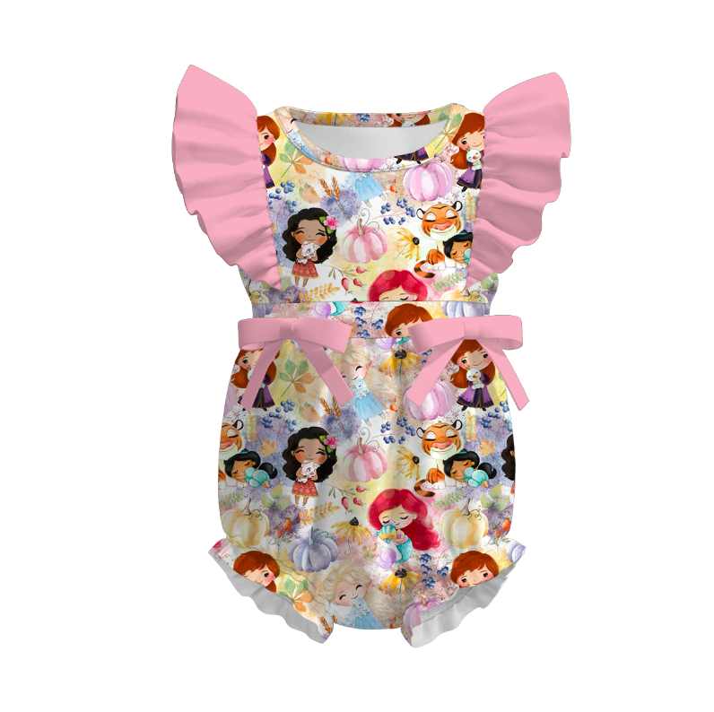 (Pre Order)Family Halloween Princess Print Dress,Set&Romper