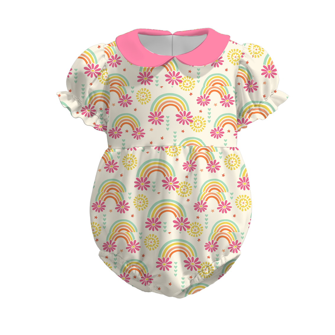 (Pre Order)Sisters Summer Rainbow Print Dress,Set&Romper