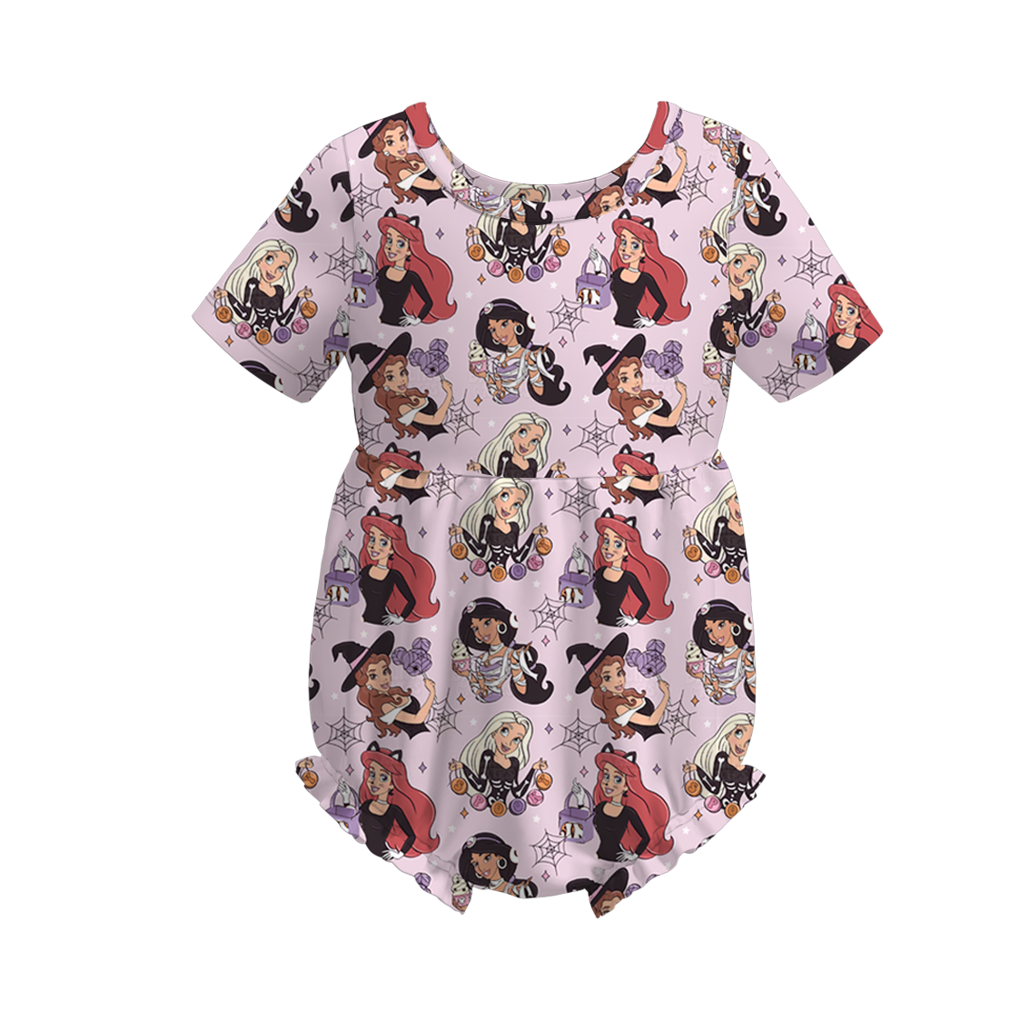 (Pre Order)Family Halloween Princess Print Dress,Set&Romper