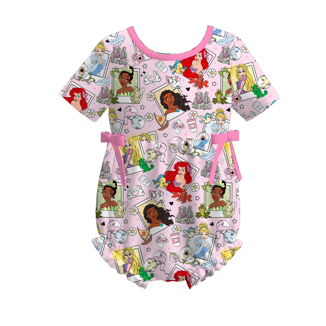 (Pre Order)Family Spring&Summer Princess Print Dress,Set&Romper