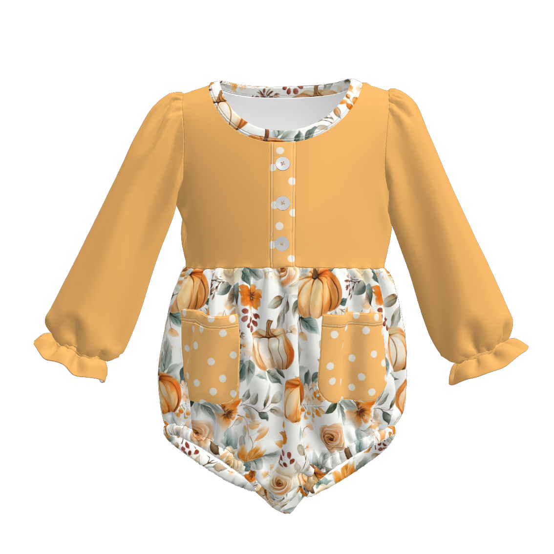 (Pre Order)Family Fall Pumpkin Print Dress,Set&Romper