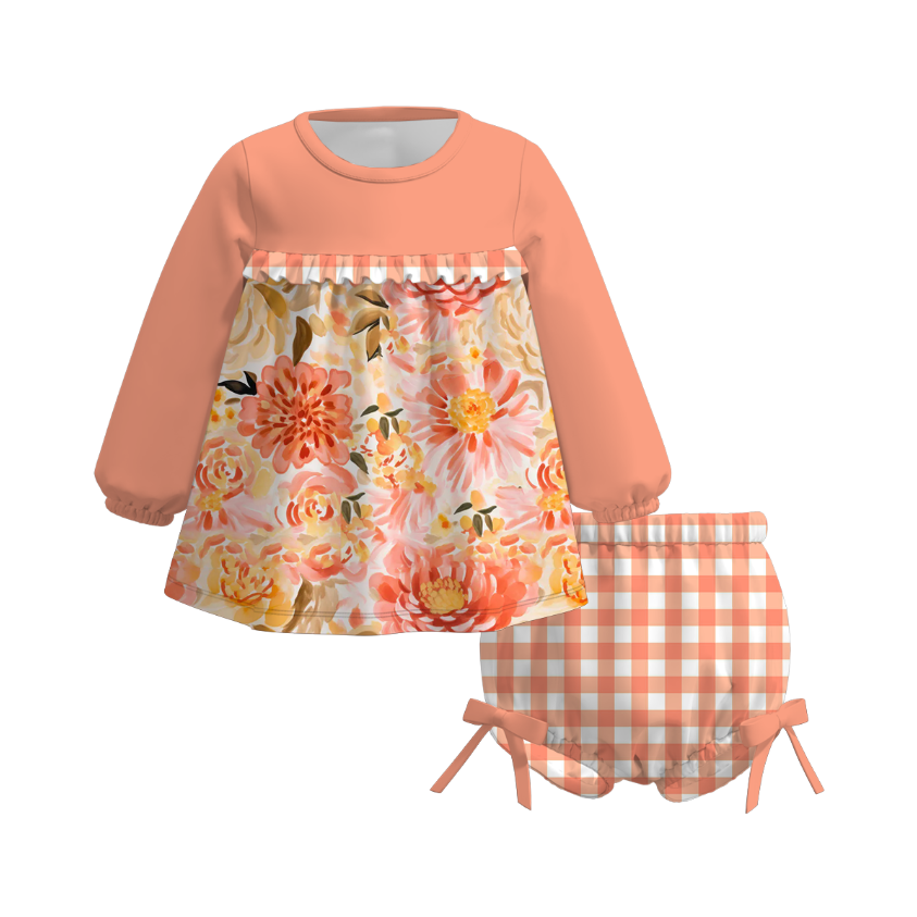 (Pre Order)Family Fall Floral Print Dress&Set
