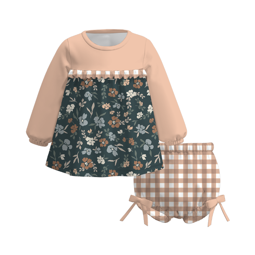 (Pre Order)Family Fall Floral Print Dress&Set