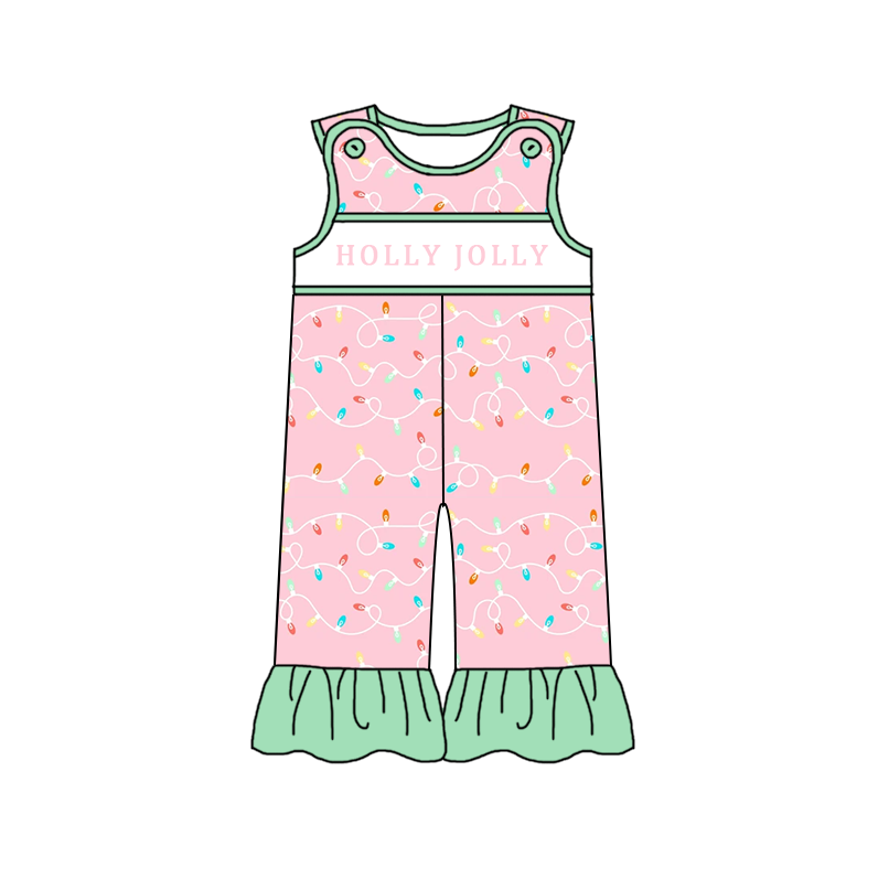 (Pre Order)Sisters Christmas Embroidery Smocked Dress,Set&Romper
