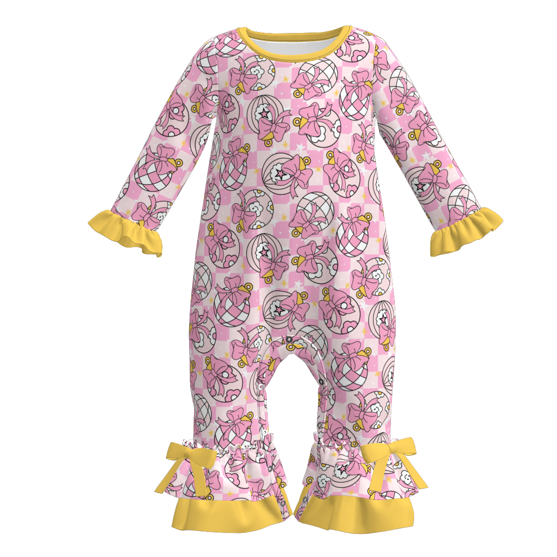 (Pre Order)Family Christmas Print Pajamas&Romper