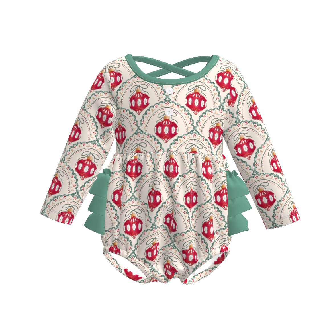 (Pre Order)Family Christmas Print Dress,Set,Romper&Top