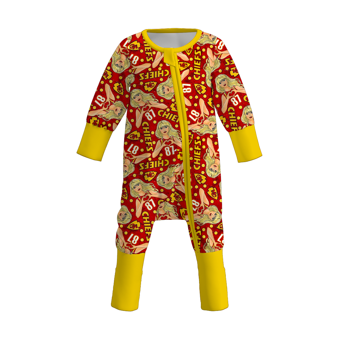 (Pre Order)Family Football TS Print Set,Pants&Romper