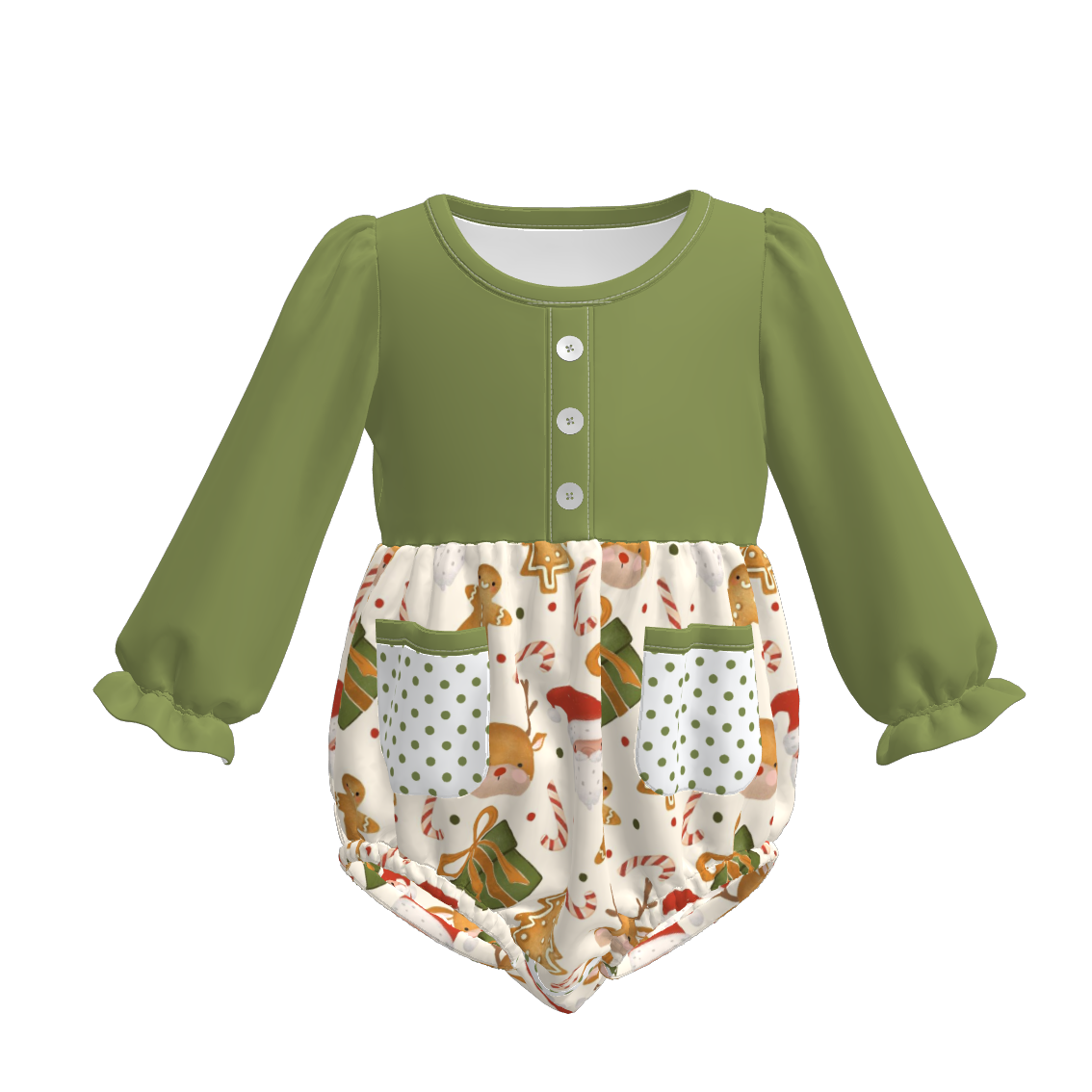 (Pre Order)Sisters Christmas Print Dress,Set&Romper