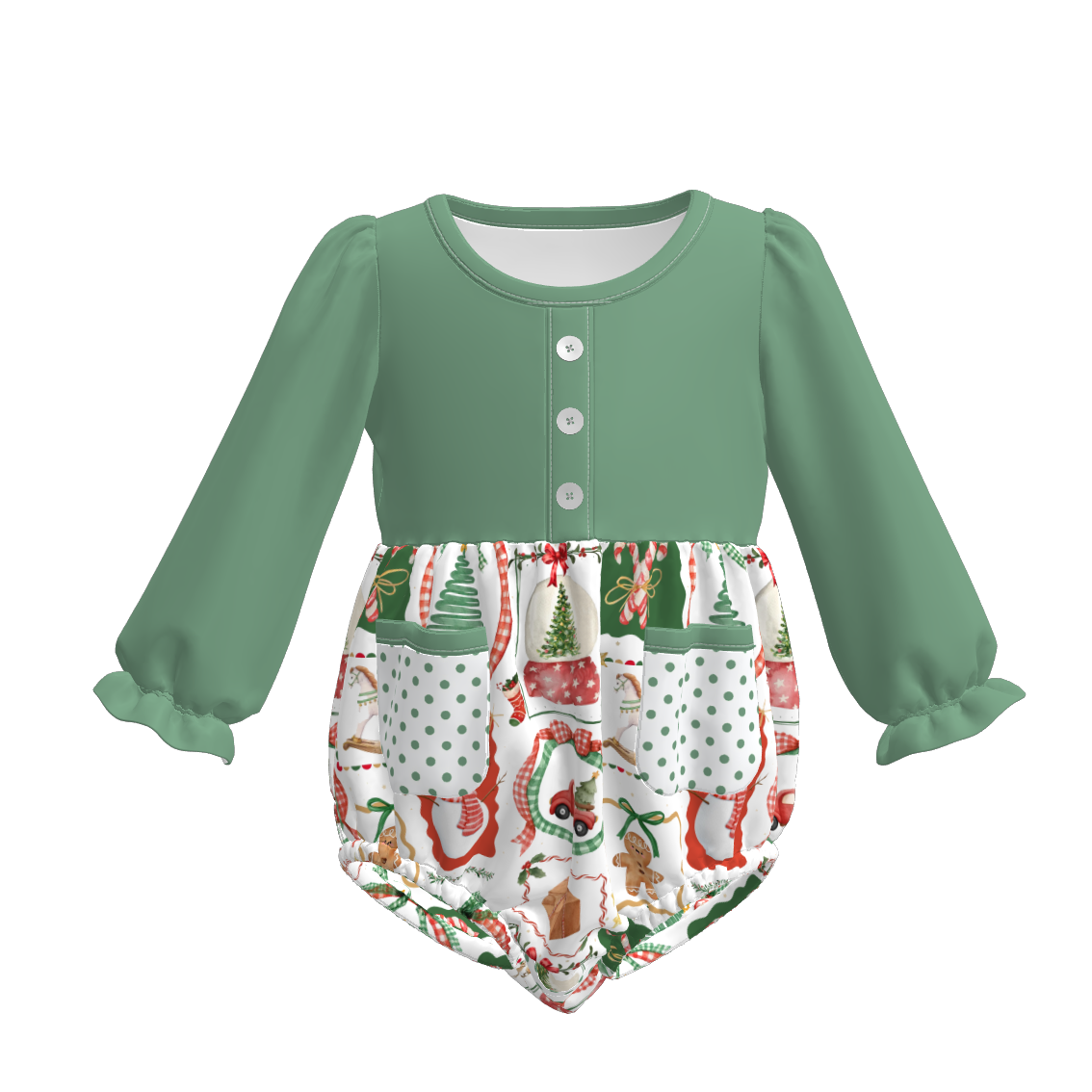 (Pre Order)Sisters Christmas Print Dress,Set&Romper