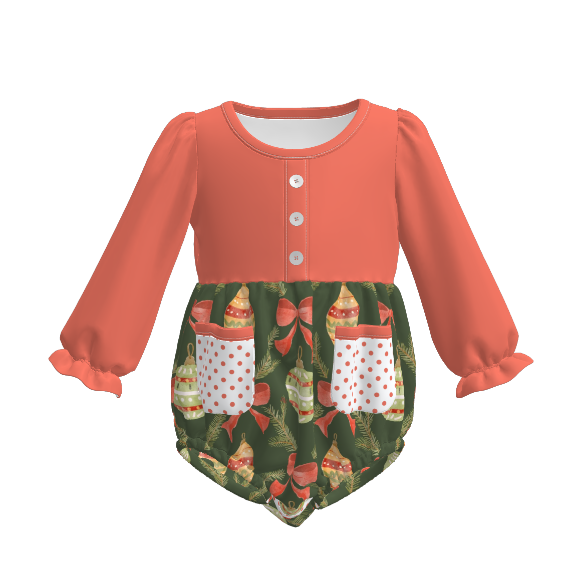 (Pre Order)Sisters Christmas Print Dress,Set&Romper