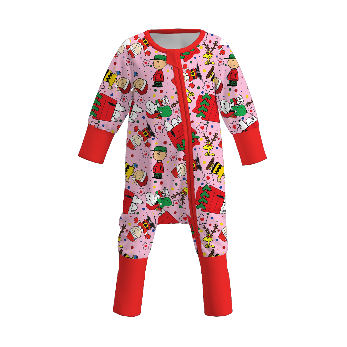(Pre Order)Toddler Girls Christmas Print Romper
