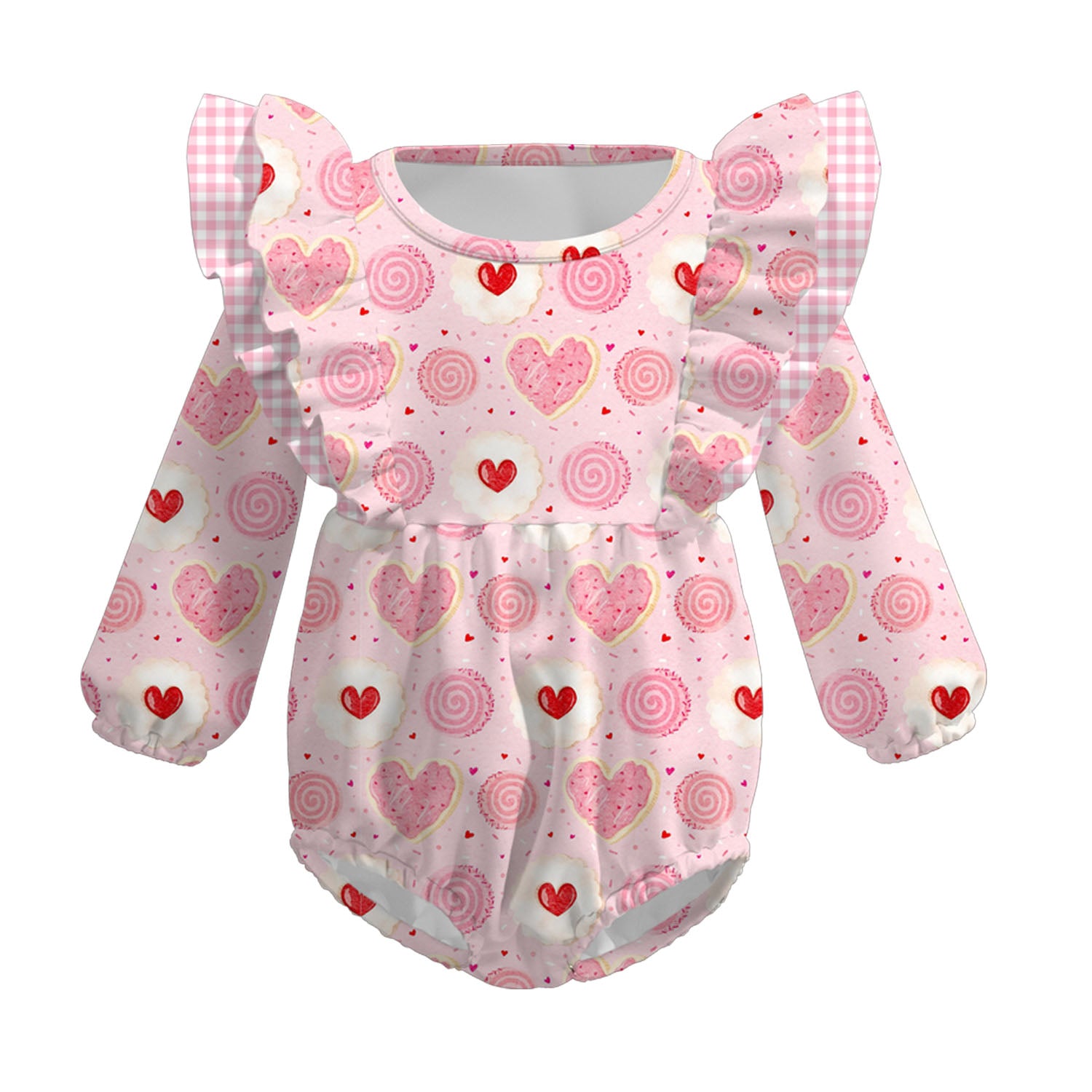 (Pre Order)Girls Valentine's Day Print Dress,Set&Romper