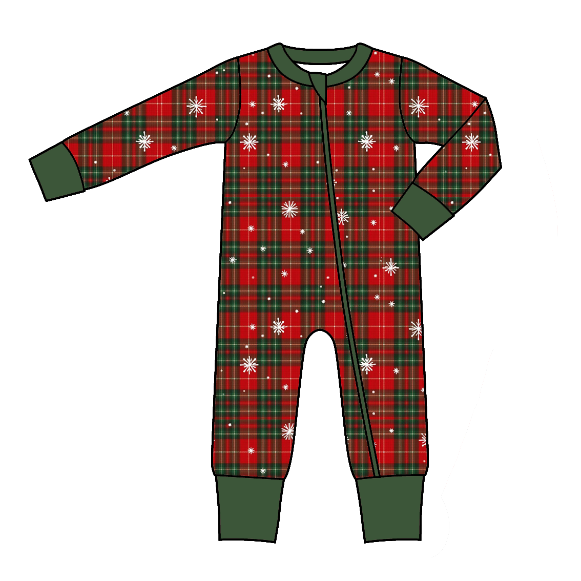 (Pre Order)Family Christmas Plaid Dress,Set,Pants&Romper