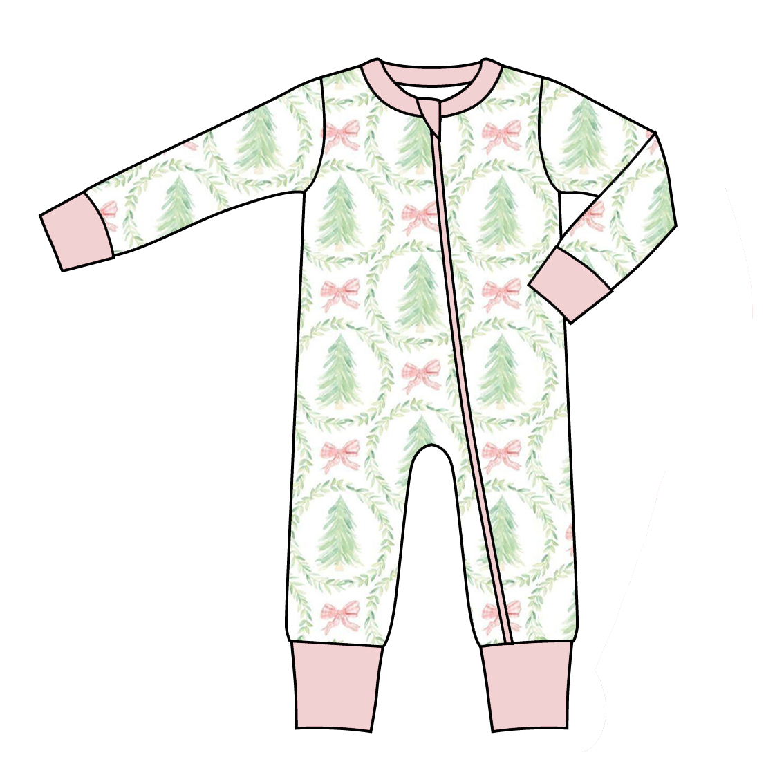 (Pre Order)Family Christmas Tree Dress,Set,Pants&Romper