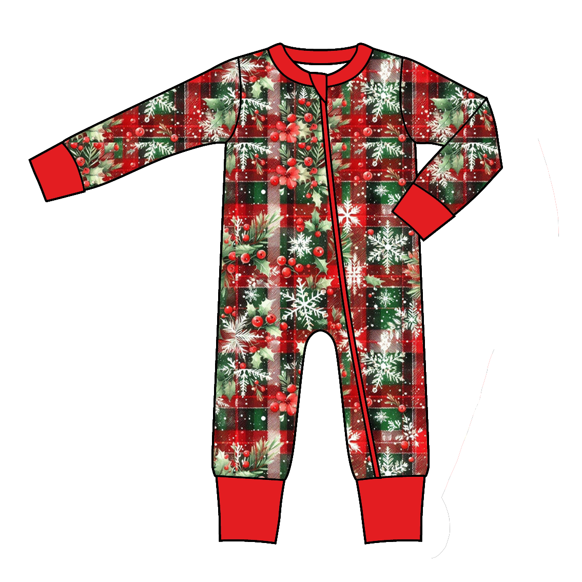 (Pre Order)Family Christmas Snowflake Dress,Set,Pants&Romper