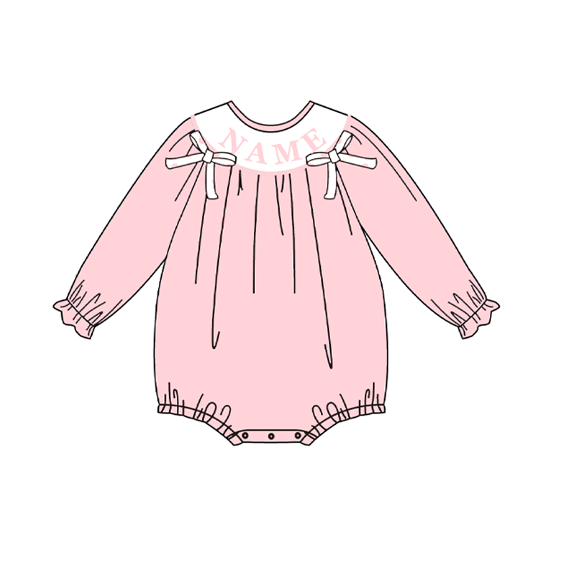 (Pre Order)Siblings Valentine's Day Embroidery Smocked Top,Set&Romper