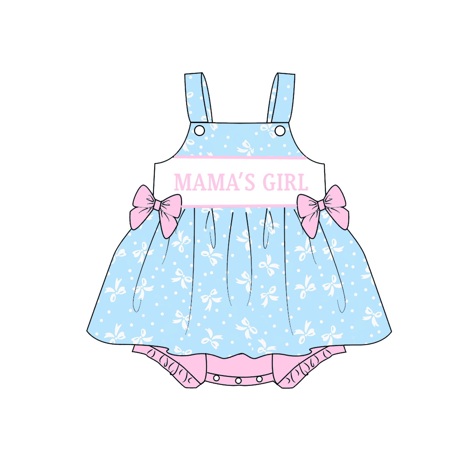 (Pre Order)Sisters Valentine's Day&Mother's Day Embroidery Dress&Romper