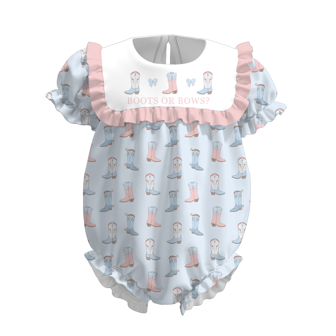 (Pre Order)Sisters Spring Boots Embroidery Dress&Romper