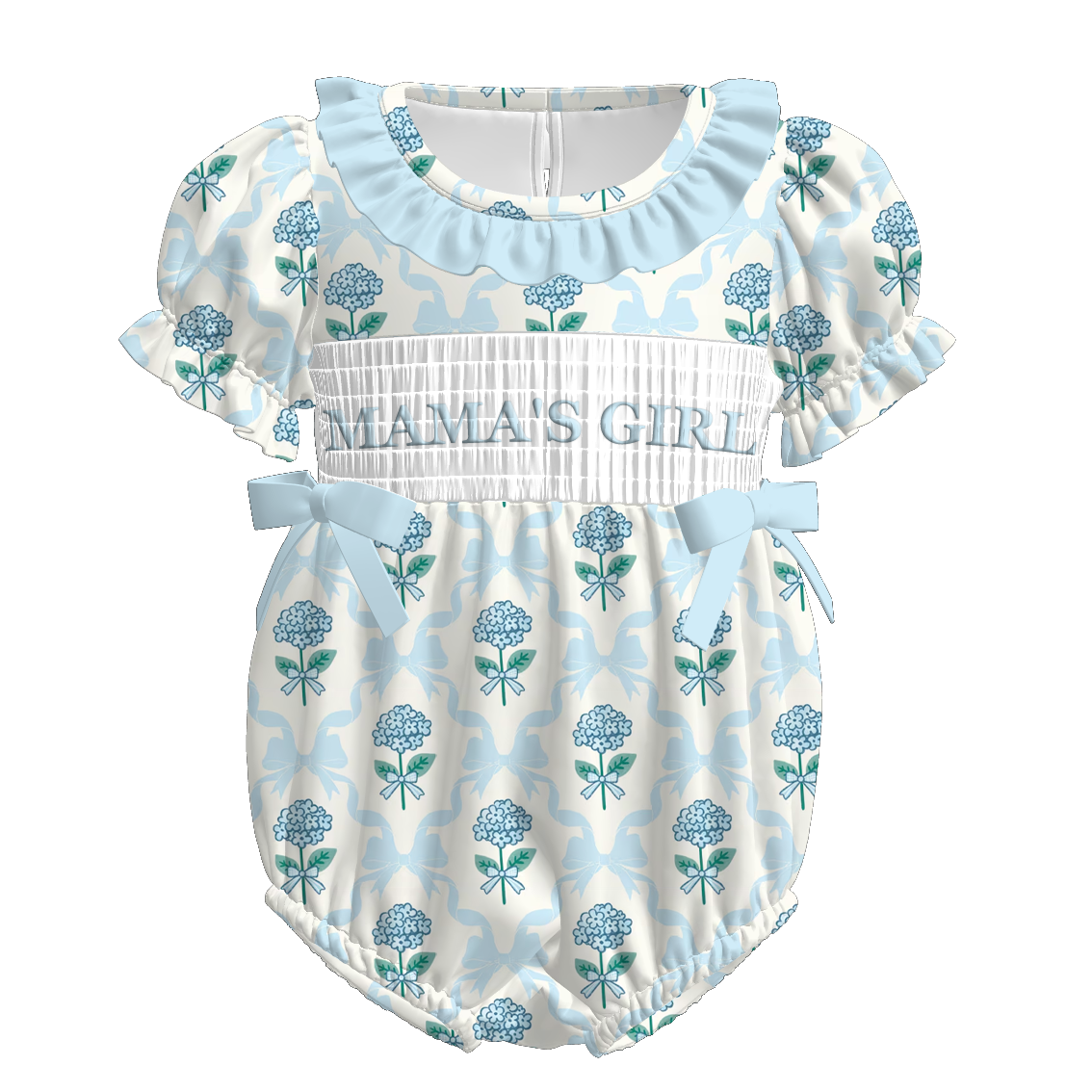 (Pre Order)Siblings Spring MAMA Embroidery Smocked Dress&Romper