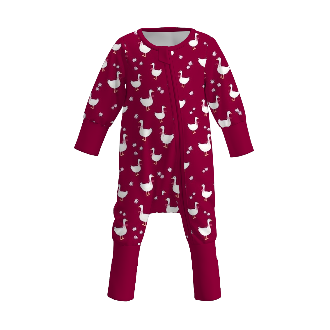 (Pre Order)Sisters Valentine's Day Goose Print Set&Romper