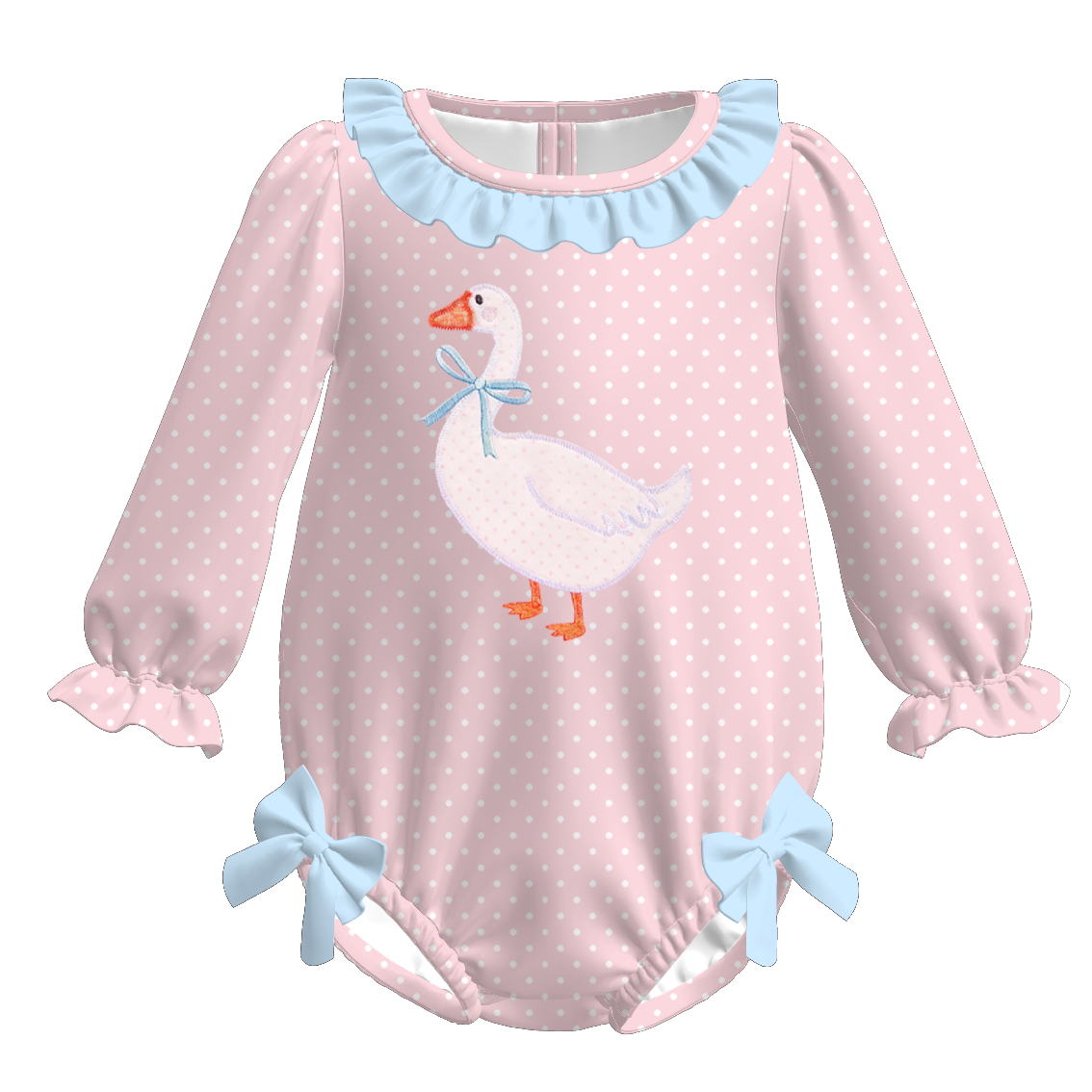 (Pre Order)Sisters Spring&Summer Goose Applique Set&Romper