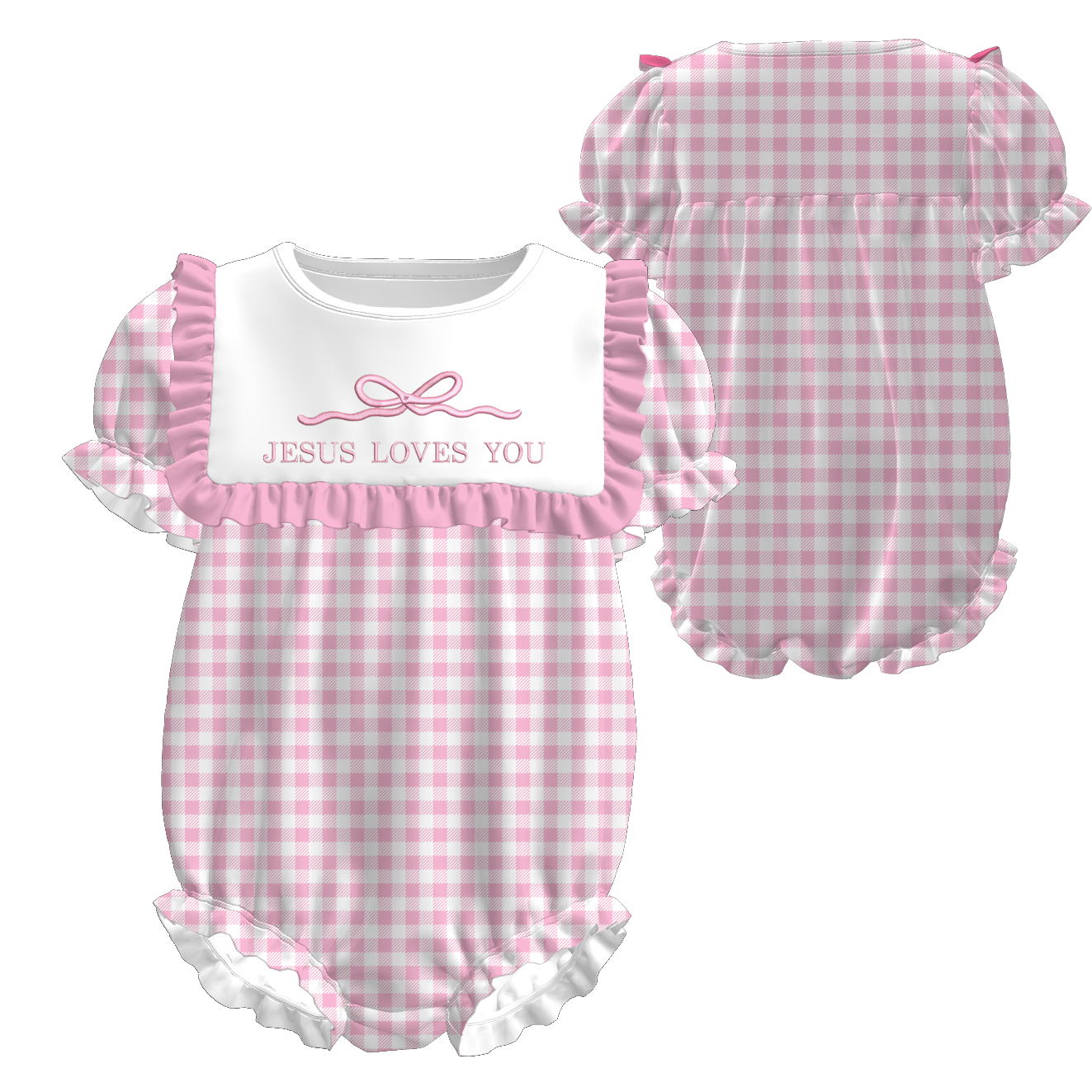 (Pre Order)Sisters Spring&Summer Bow Embroidery Dress&Romper