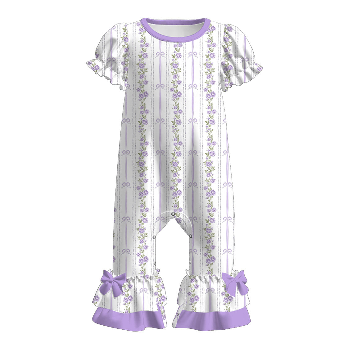 (Pre Order)Sisters Spring Lavender Print Dress,Set&Romper