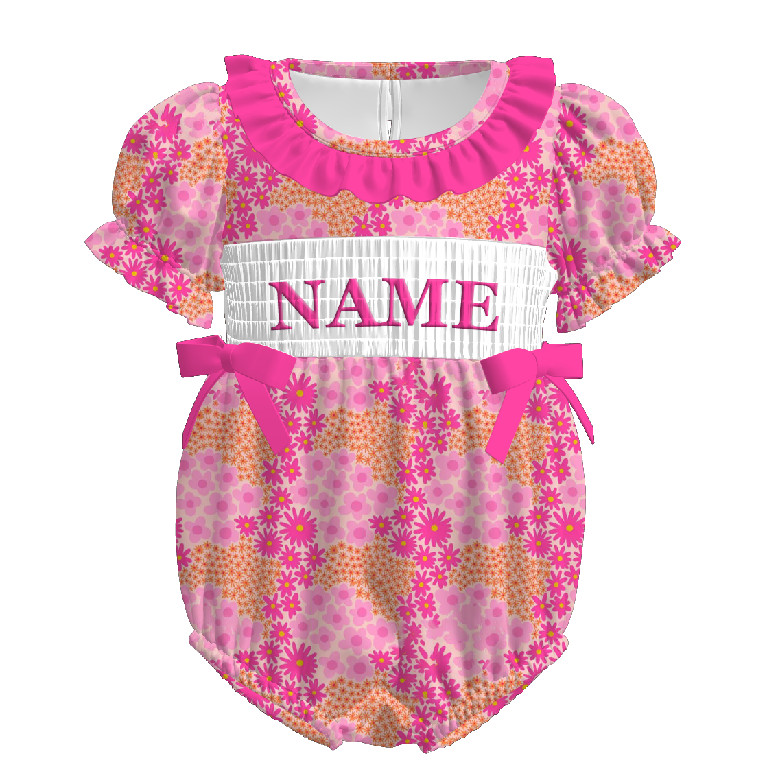 (Pre Order)Sisters Spring&Summer I♥MOM Embroidery Smocked Dress&Romper