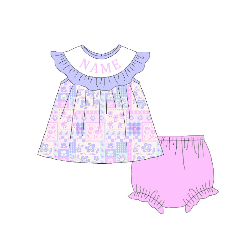 (Pre Order)Sisters Easter Embroidery Smocked Dress&Romper