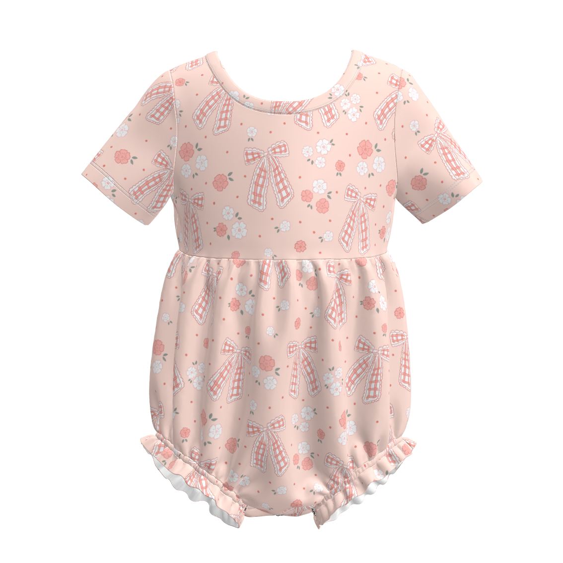 (Pre Order)Toddler Girls Spring&Summer Floral Print Romper