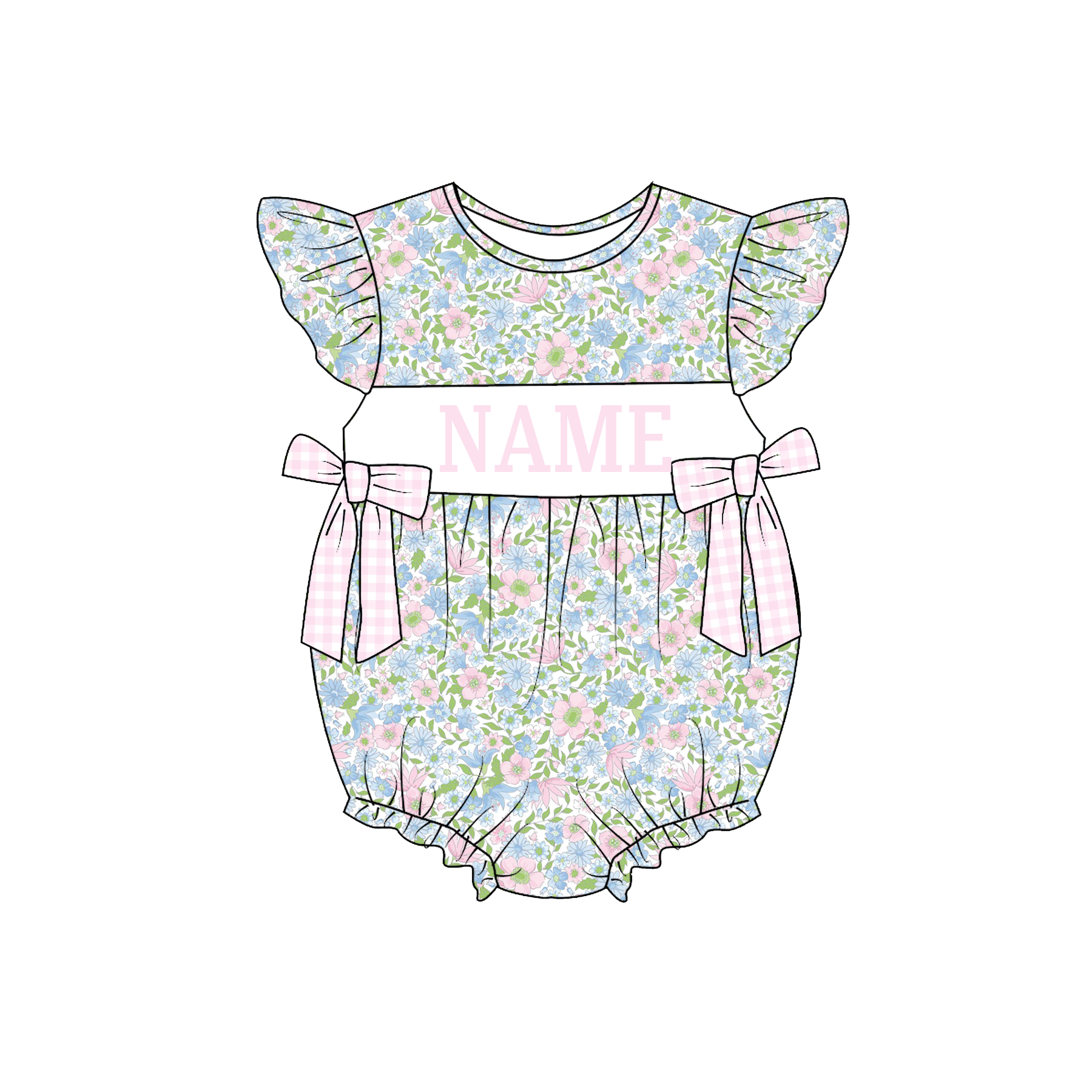 (Pre Order)Sisters Spring&Summer I♥MAMA Embroidery Smocked Dress&Romper