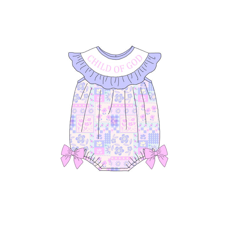 (Pre Order)Sisters Easter Embroidery Smocked Dress&Romper