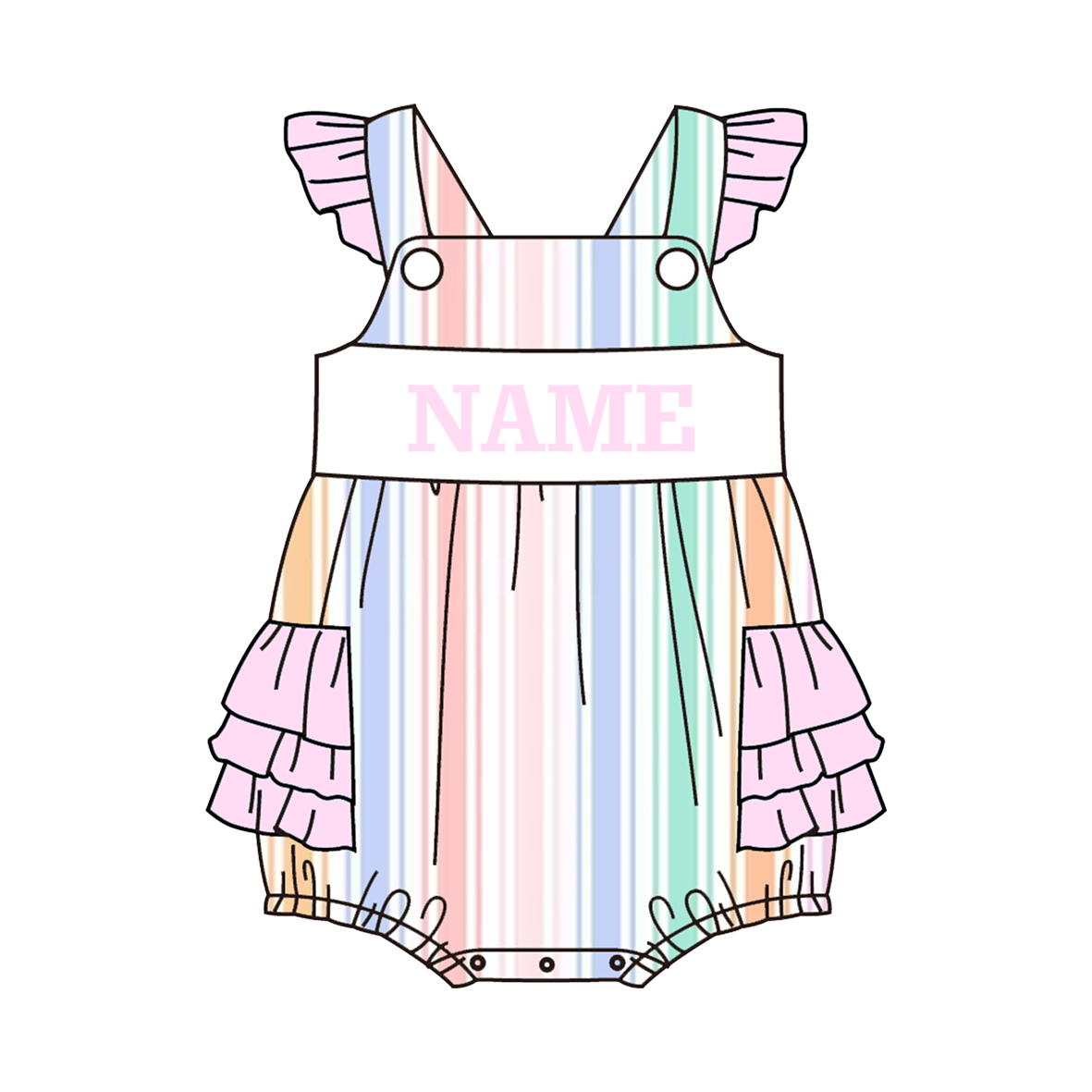 (Pre Order)Siblings Spring&Summer Bow Embroidery Smocked Dress,Set&Romper