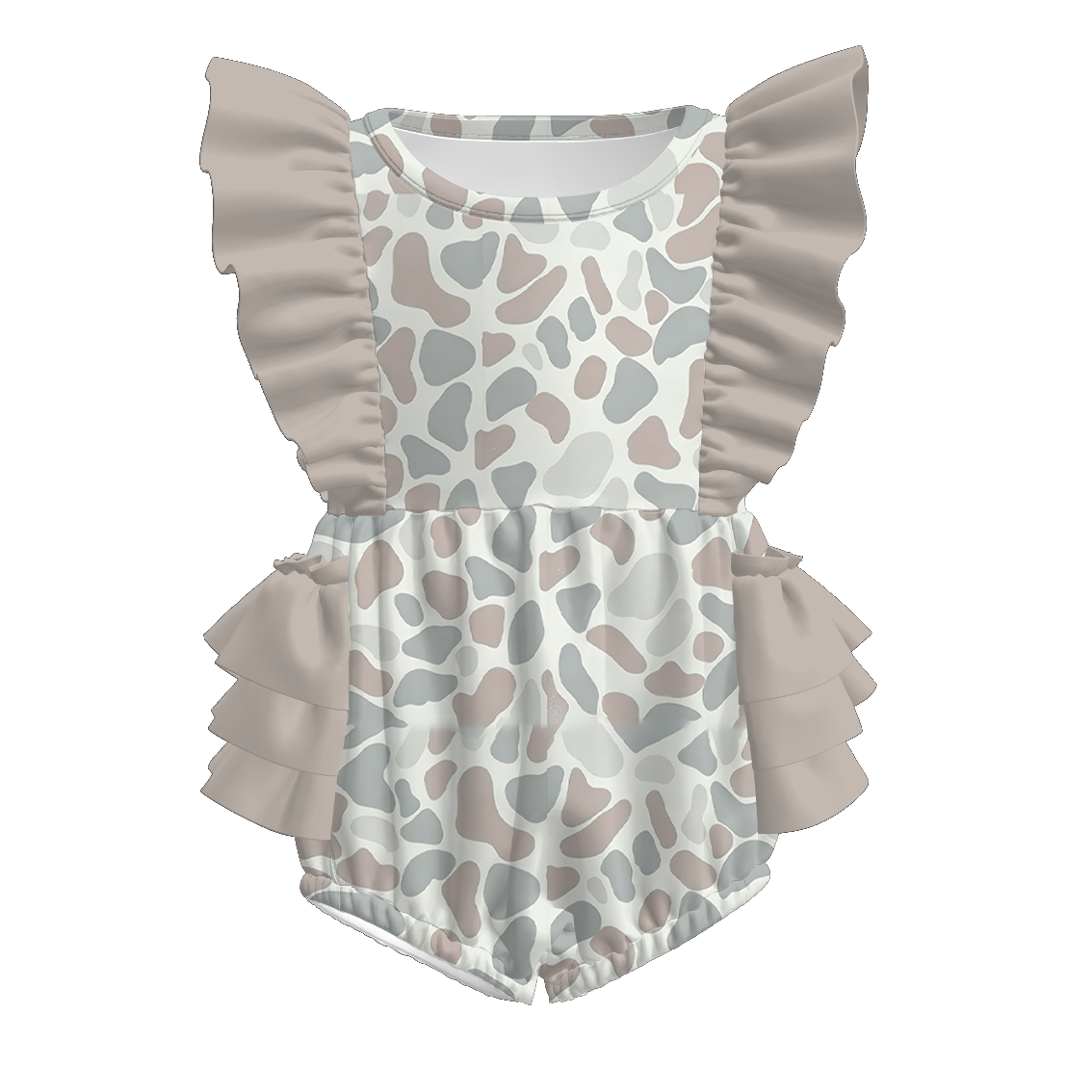 (Pre Order)Family Father's Day Camouflage Print Dress,Set,Top&Romper