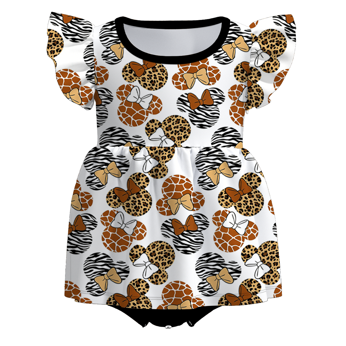 (Pre Order)Family Spring&Summer Cartoon Print Dress,Jumpsuit&Romper