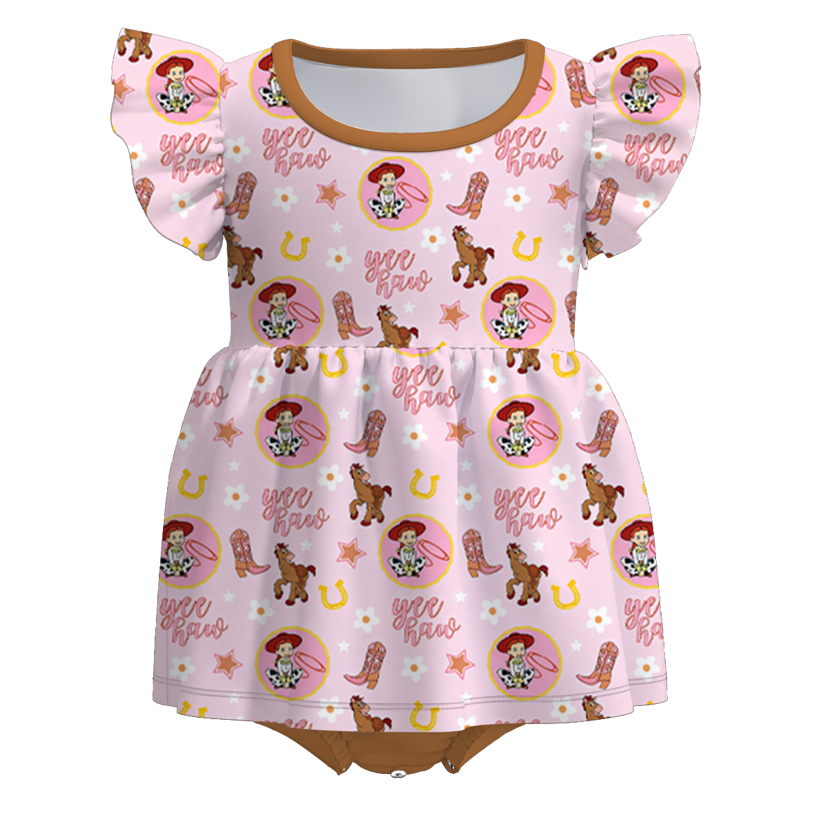 (Pre Order)Family Spring&Summer Cartoon Toy Print Dress,Set,Jumpsuit,Romper&Top