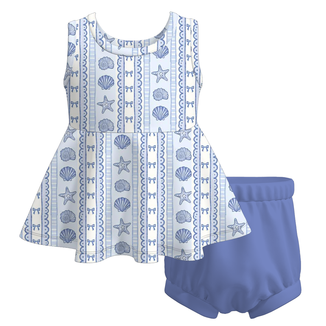 (Pre Order+Prepack Zone)Sisters Seaside Print Dress,Set&Romper