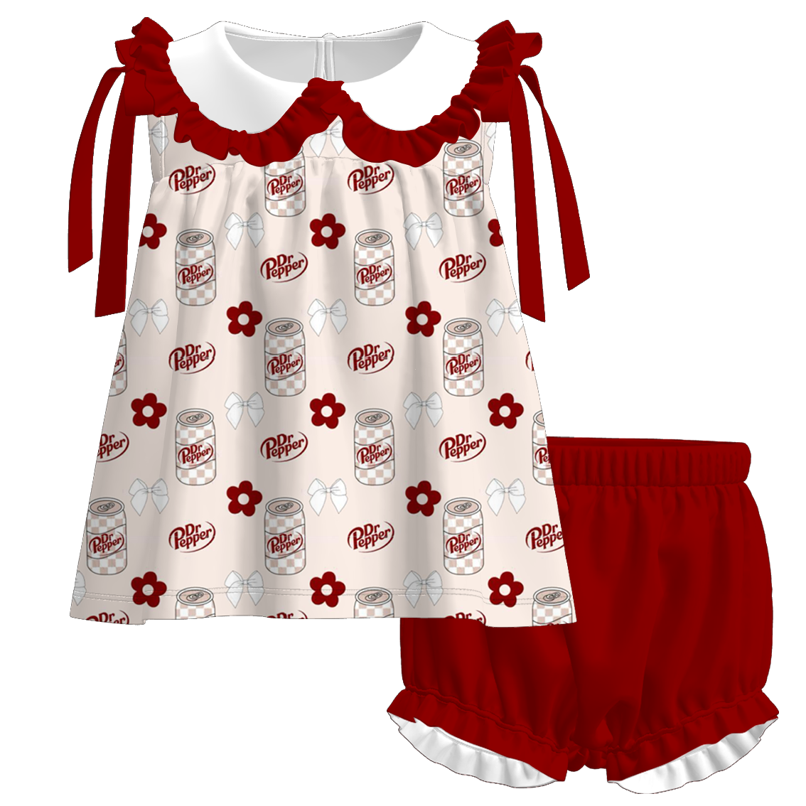 (Pre Order+Prepack Zone)Sisters Beverage Print Dress,Set&Romper