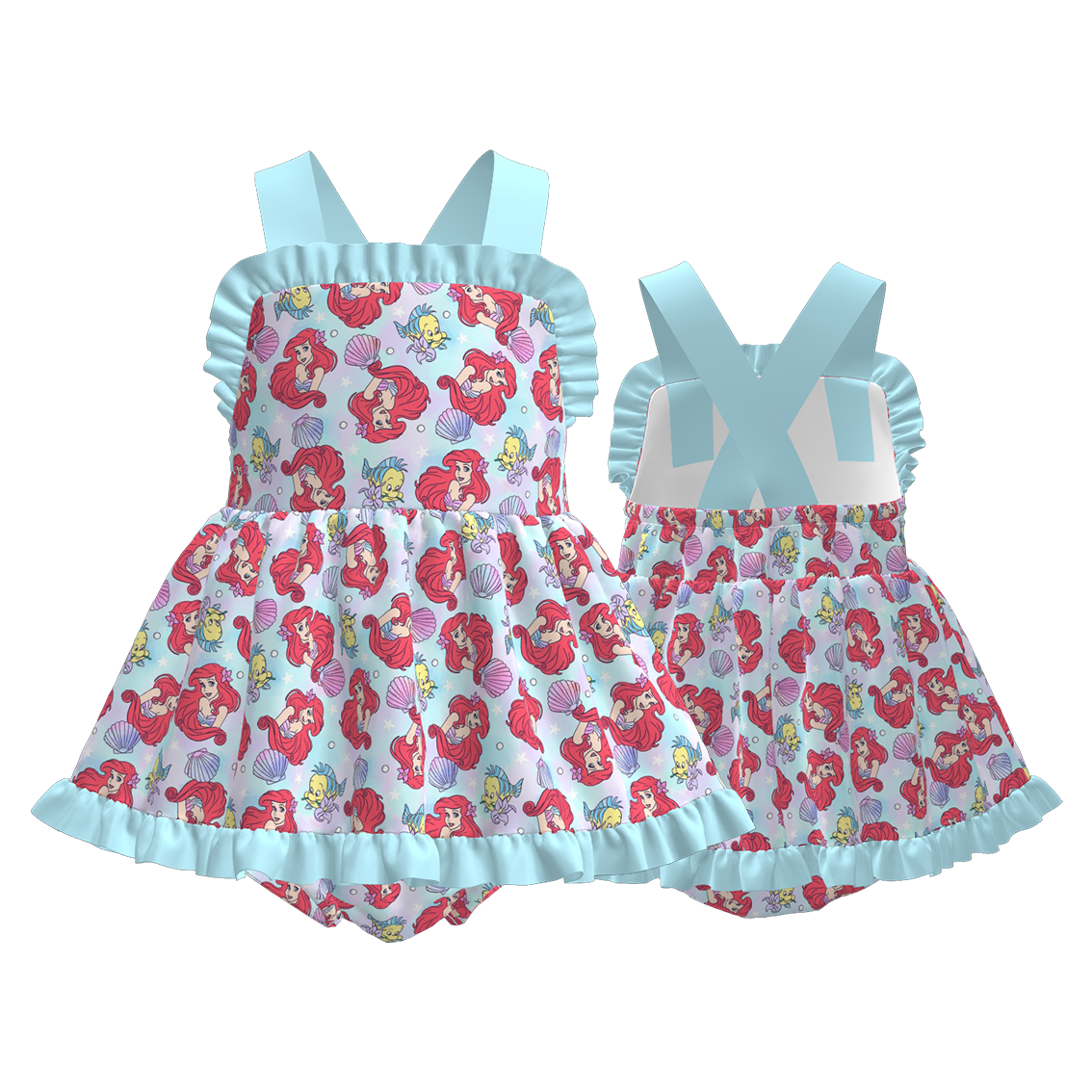 (Pre Order+Prepack Zone)Sisters Princess&Goose Print Dress&Romper