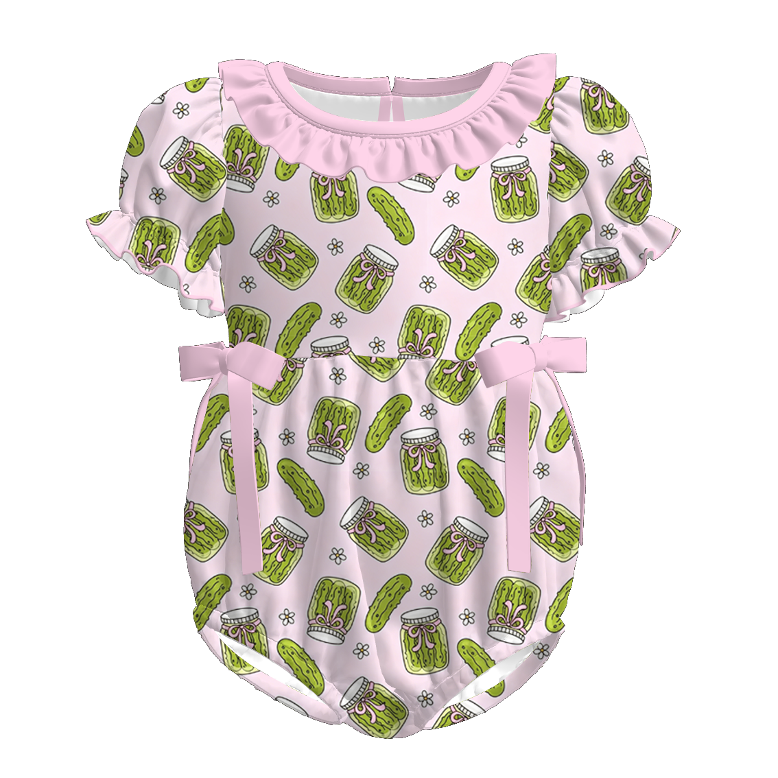 (Pre Order+Prepack Zone)Sisters Summer Pickle Print Dress&Romper