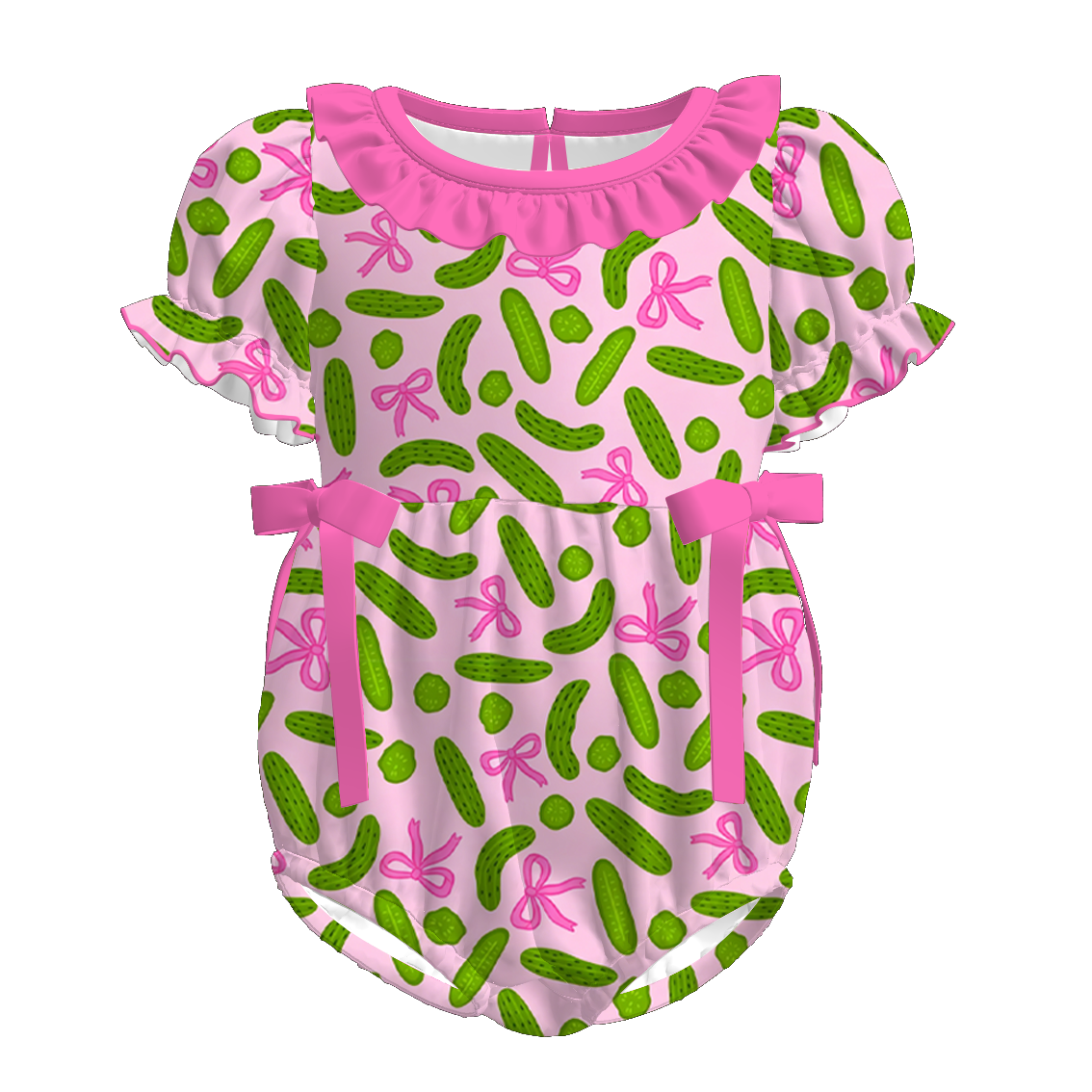 (Pre Order+Prepack Zone)Sisters Summer Pickle Print Dress&Romper