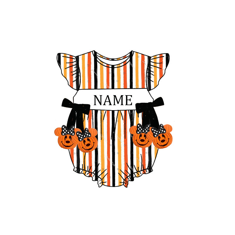(Pre Order)Siblings Halloween Embroidery Smocked Dress,Set&Romper