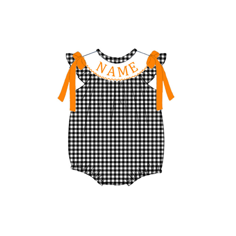 (Pre Order)Siblings Halloween Embroidery Smocked Dress,Set&Romper