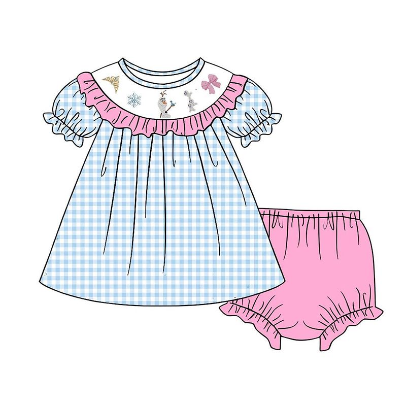 (Weekly Pre-Order)Girls Princess Embroidery Smocked Dress&Romper(Ends Wednesday)