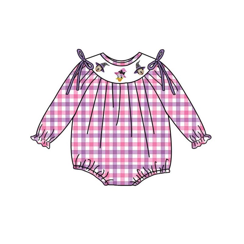 (Weekly Pre-Order)Girls Halloween Cartoon Embroidery Smocked Dress&Romper(Ends Wednesday)