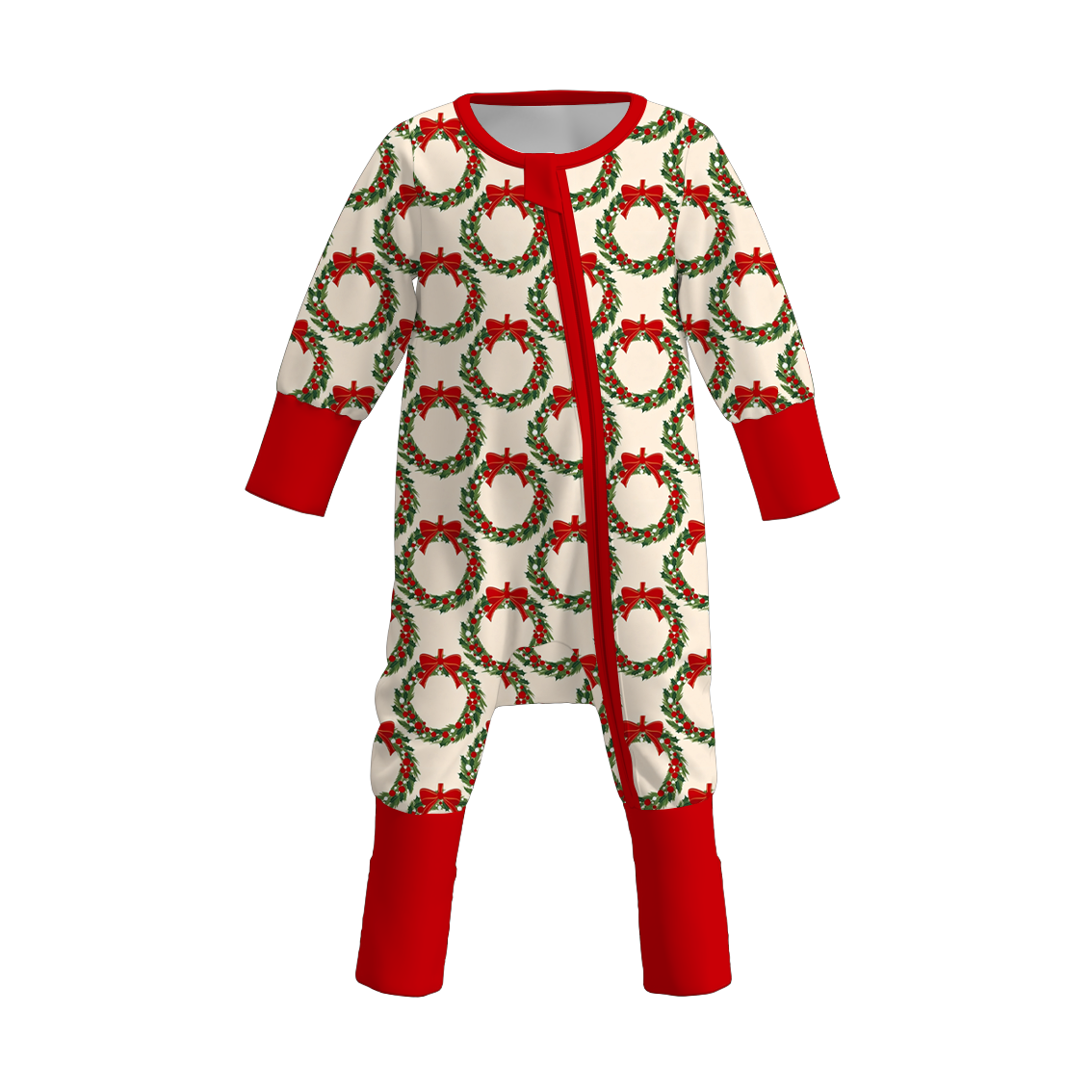 (Pre Order)Sisters Christmas Print Dress&Romper