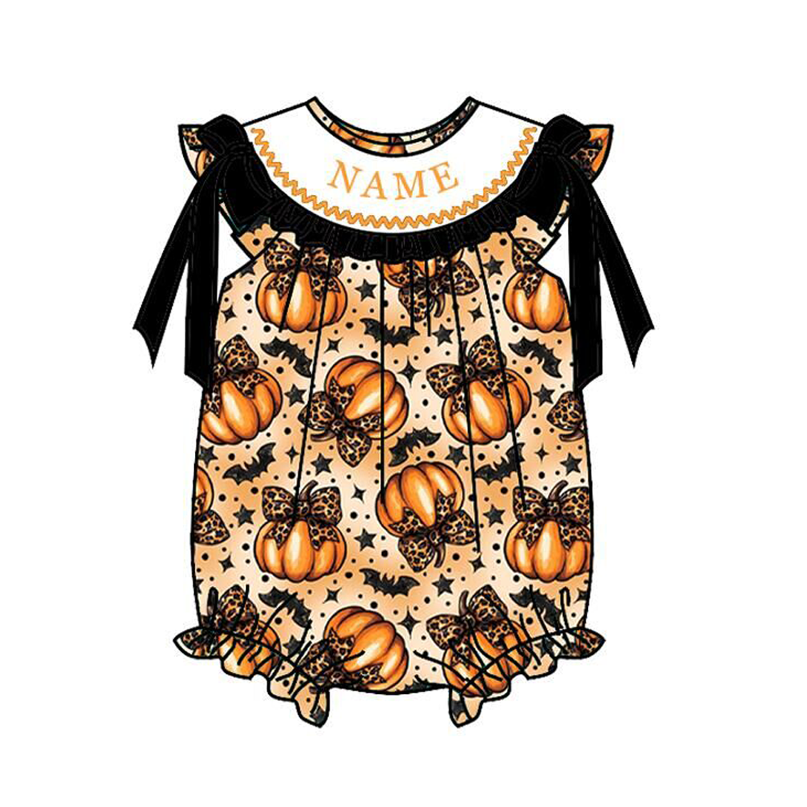 (Weekly Pre-Order)Siblings Pumpkin Embroidery Smocked Dress,Set&Romper(Ends 8.23)